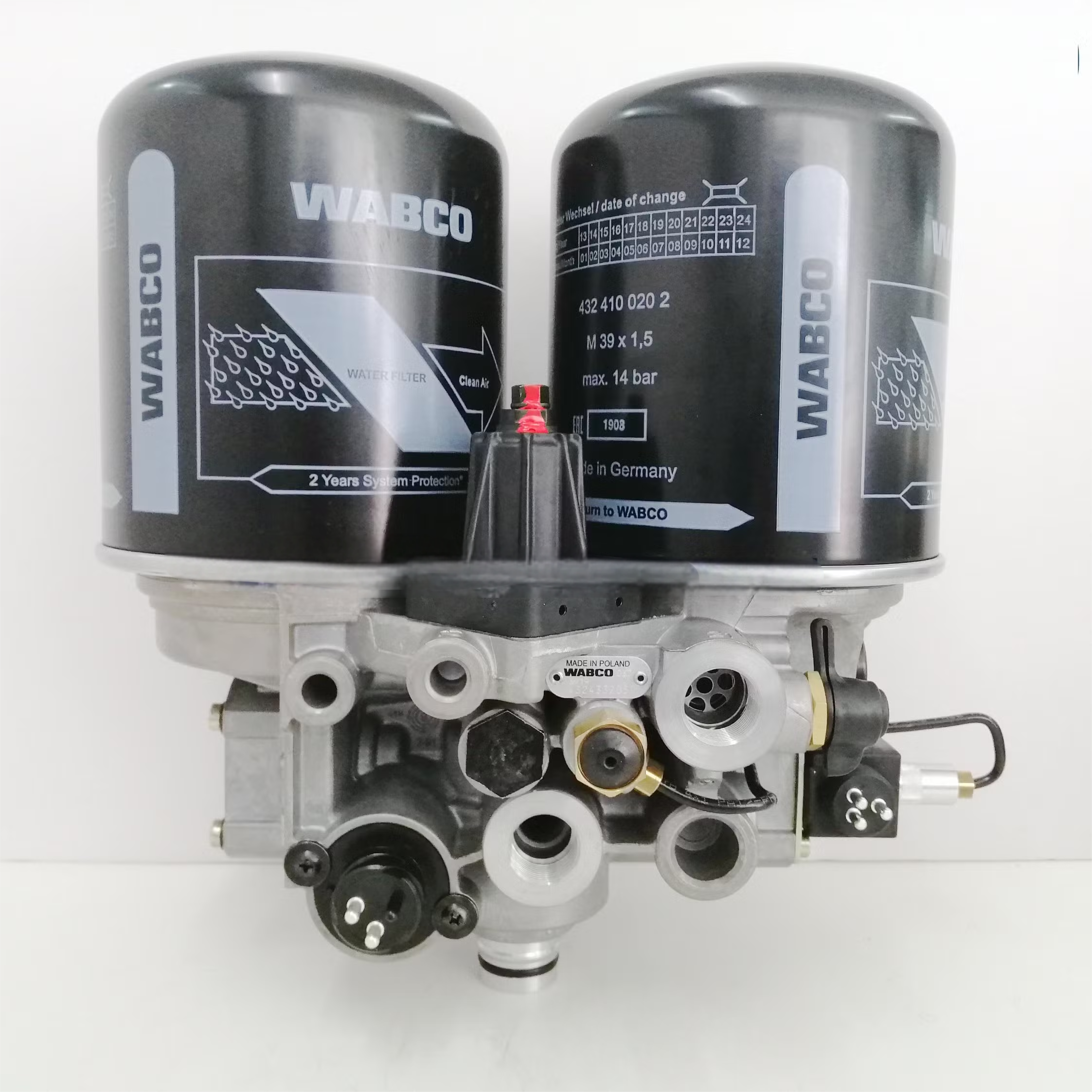 Original Brand New Twin Chamber Air Dryer Assembly 4324332050 for Truck Higer/kinglong/yutong Bus for Truck Bus Brake System