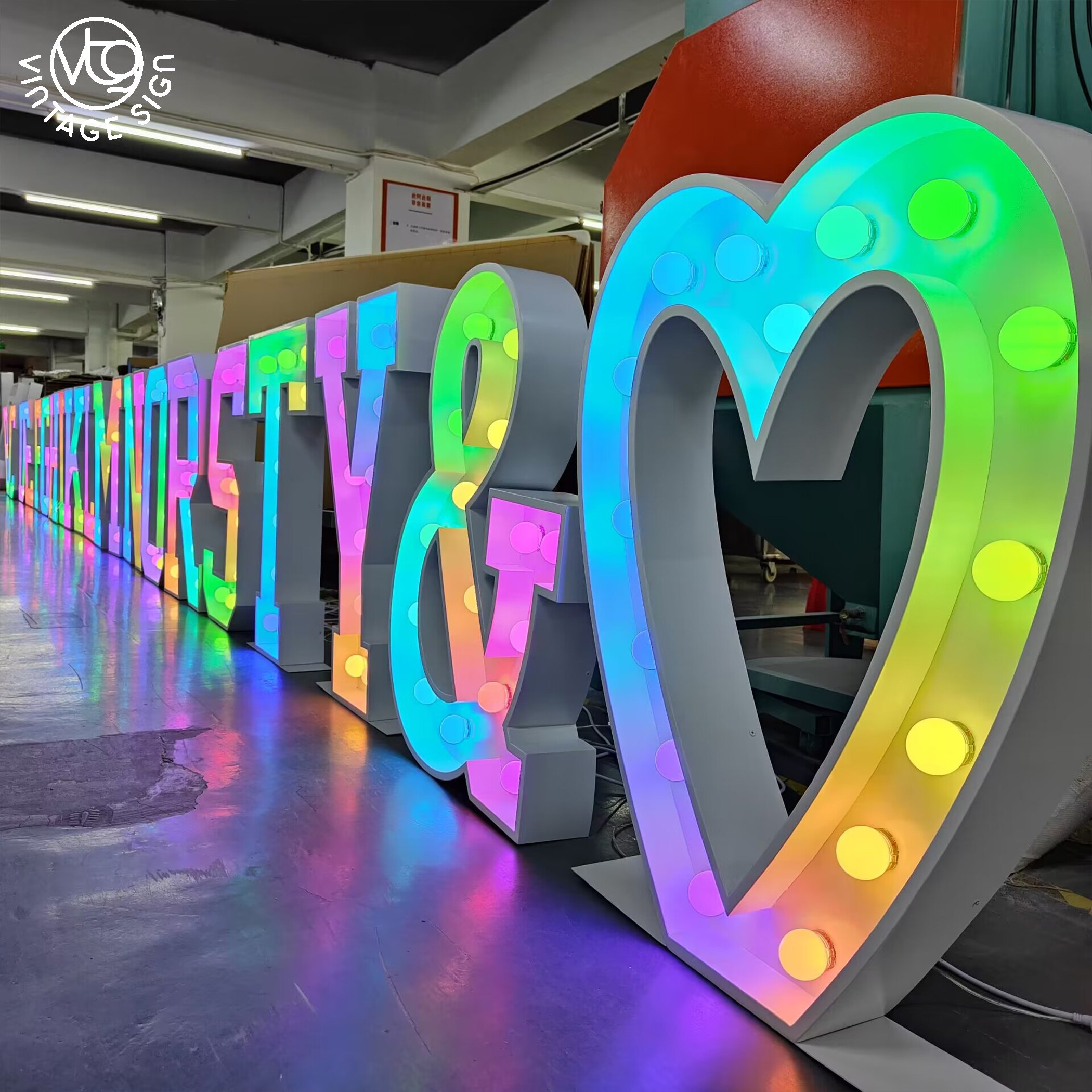 Big Letter Signs Marquee Large Led Numbers Tall 4ft Marquee Sign Free Stand Light up Building Giant Letters