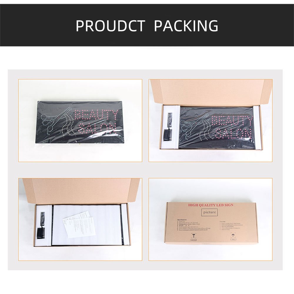 Led PIZZA Store Sign Led Flashing Screen for Food Restaurant 17*31 Inch High Bright Board Sign
