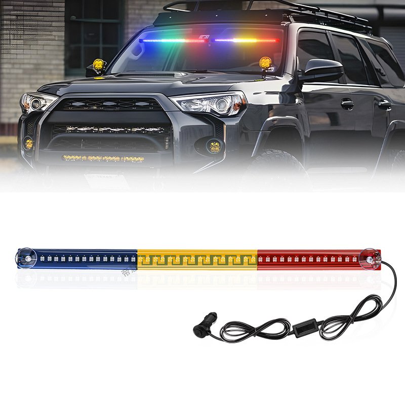 Yosovlamp New Car Front and Rear Windshields Modified with Ranger Lights 44 LED Multifunctional Warning Strobe Lights