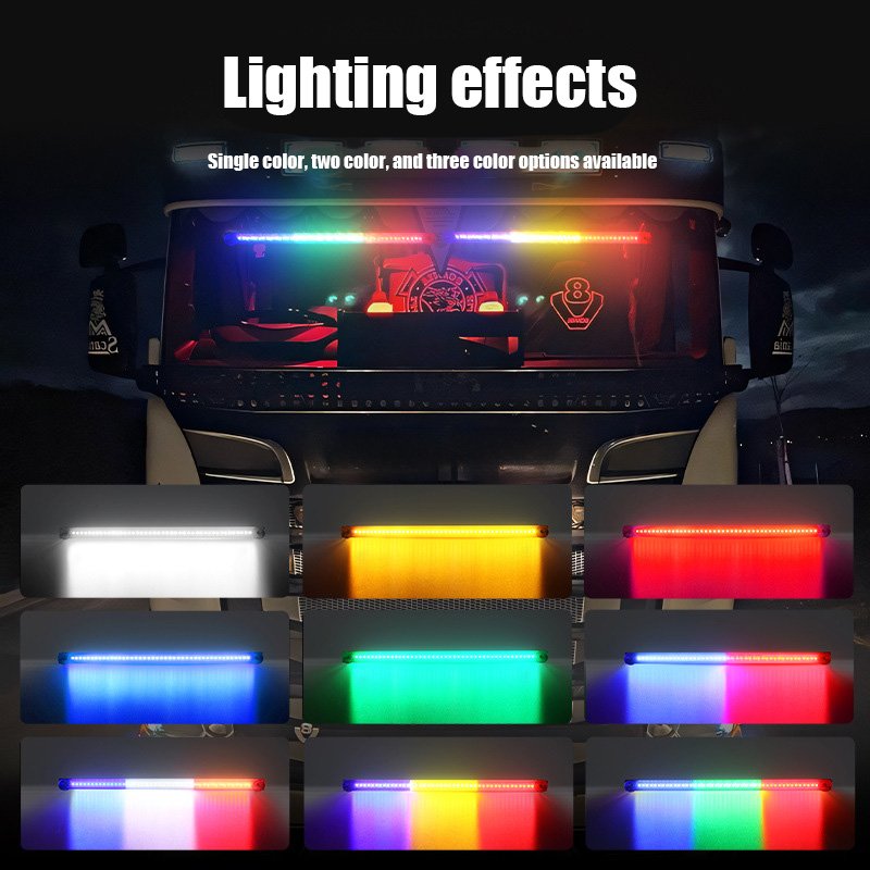 Yosovlamp New Car Front and Rear Windshields Modified with Ranger Lights 44 LED Multifunctional Warning Strobe Lights