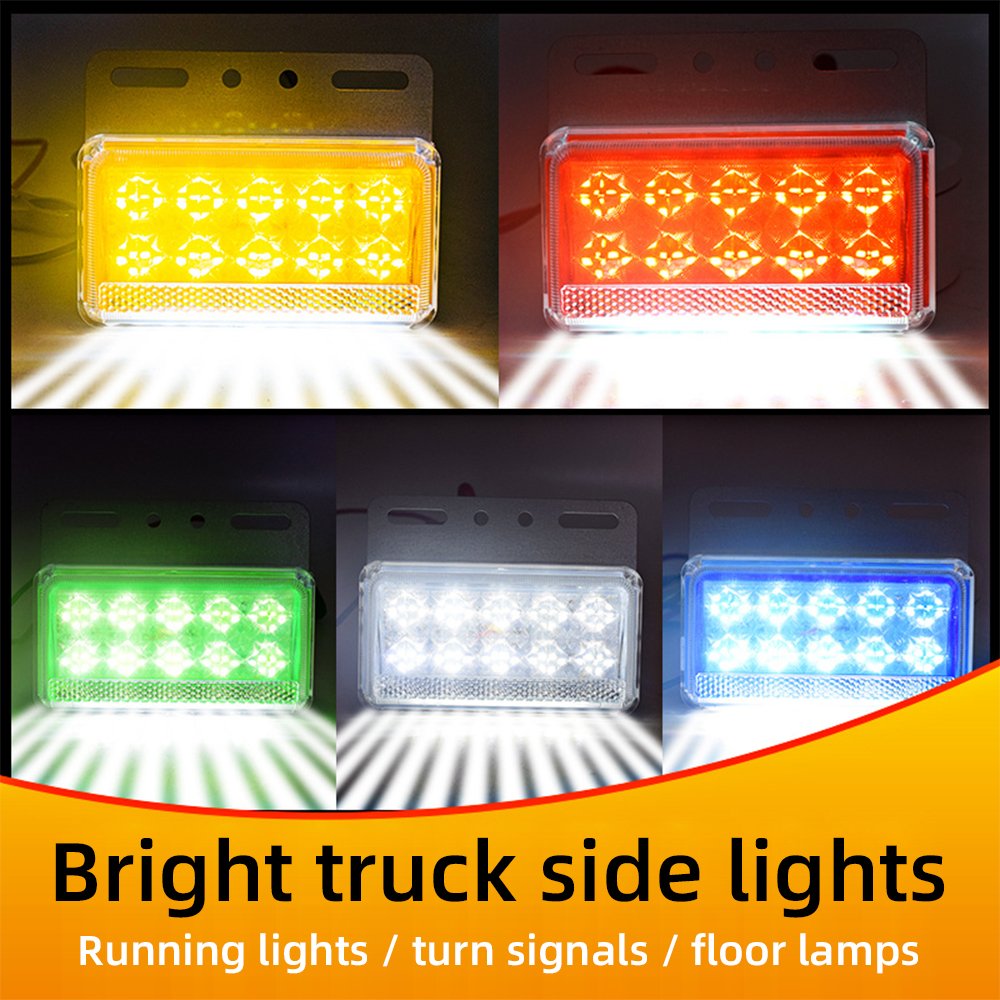 Waterproof Truck Signal Lights DC 24V LED 5D LED Auto Pickup Bus Lorry Side Marker Indicators Trailer Light Rear Fog DRL Lamp