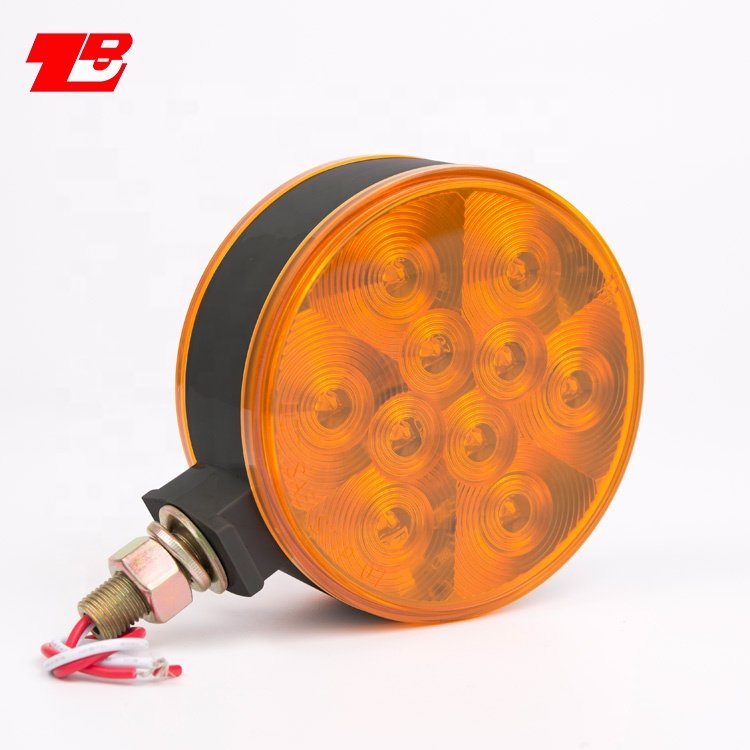 Amber Light Round Led Turn signal Rear Lights for Buses Truck