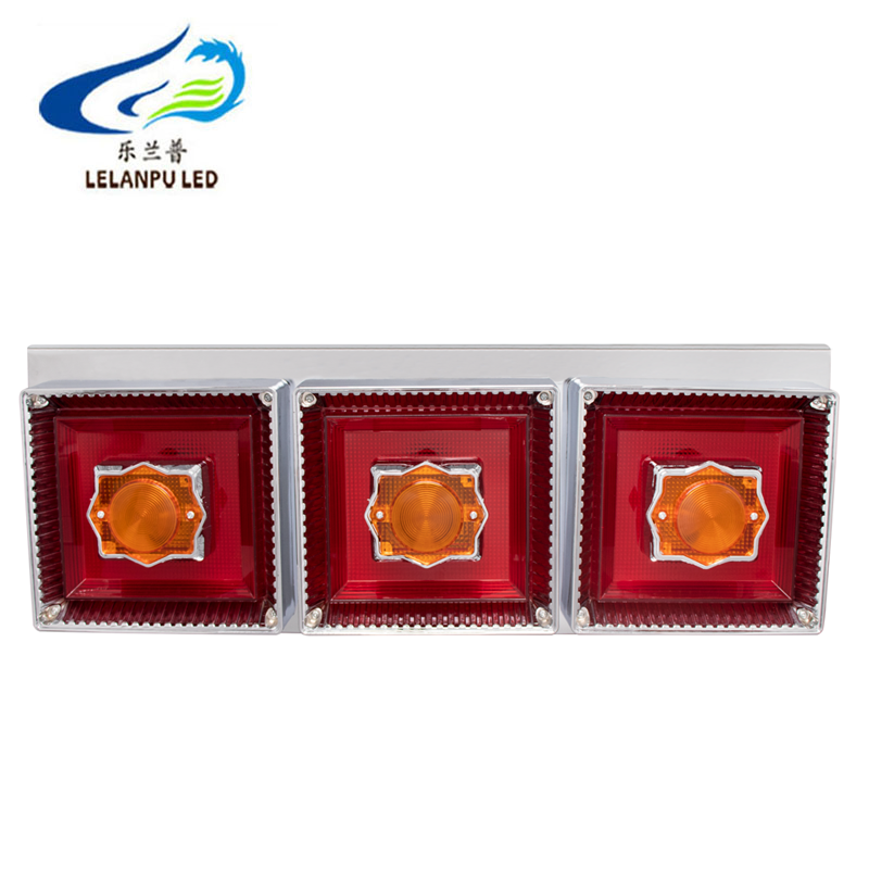 12V 24V LED Tail Light Auto Trucks Lorry Trailer Bus Tail Brake Lights Car Warning Lamp Turn Signal Warning Lighting