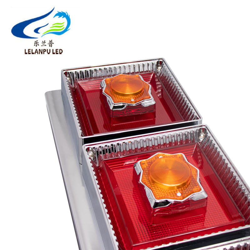 12V 24V LED Tail Light Auto Trucks Lorry Trailer Bus Tail Brake Lights Car Warning Lamp Turn Signal Warning Lighting