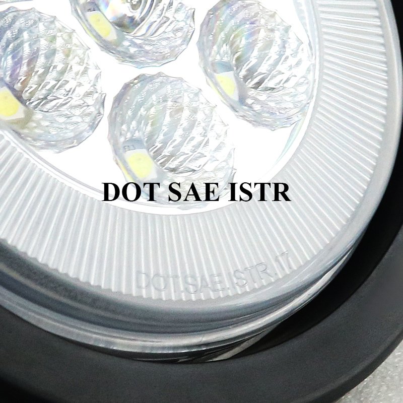 4 Inch LED Rear Combination Function Stop Turn Brake Light With Easy Install Rubber Grommet for Truck Trailer Tractor Bus