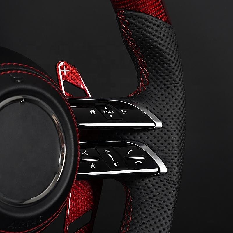 High Quality Full Leather Alcantara Carbon Fiber Steering Wheel for AMG Benz W204 W205 W211 W212 W213 2005-2021 Year
