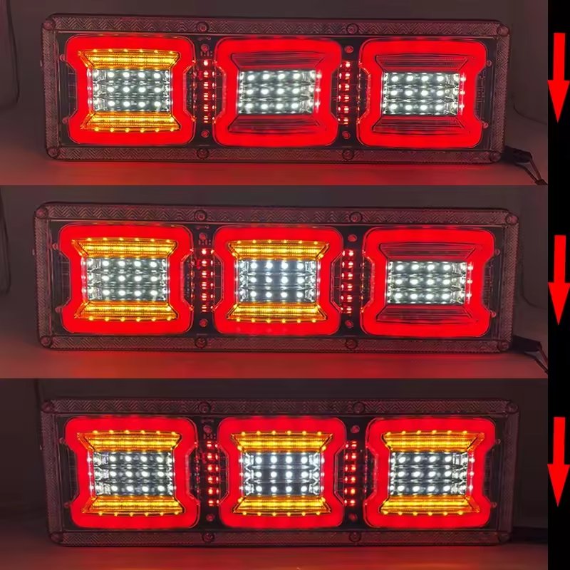 Superbleds New 24V Truck LED Tail Light Vehicle Clearance Light Red White Amber Truck Trailer Lights Rear Marker LED Tail Lamp