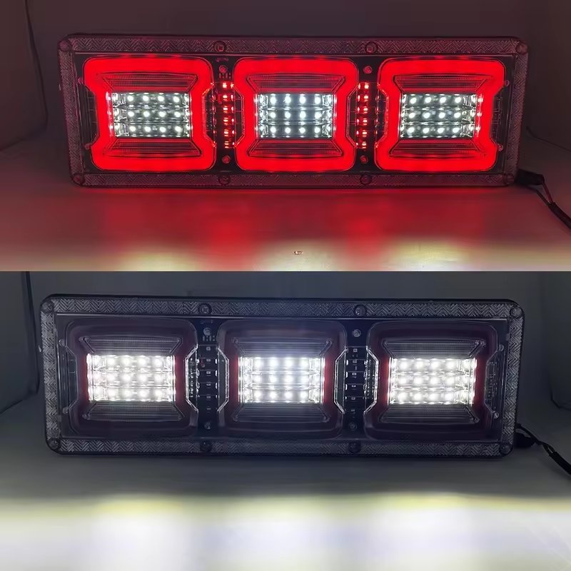 Superbleds New 24V Truck LED Tail Light Vehicle Clearance Light Red White Amber Truck Trailer Lights Rear Marker LED Tail Lamp