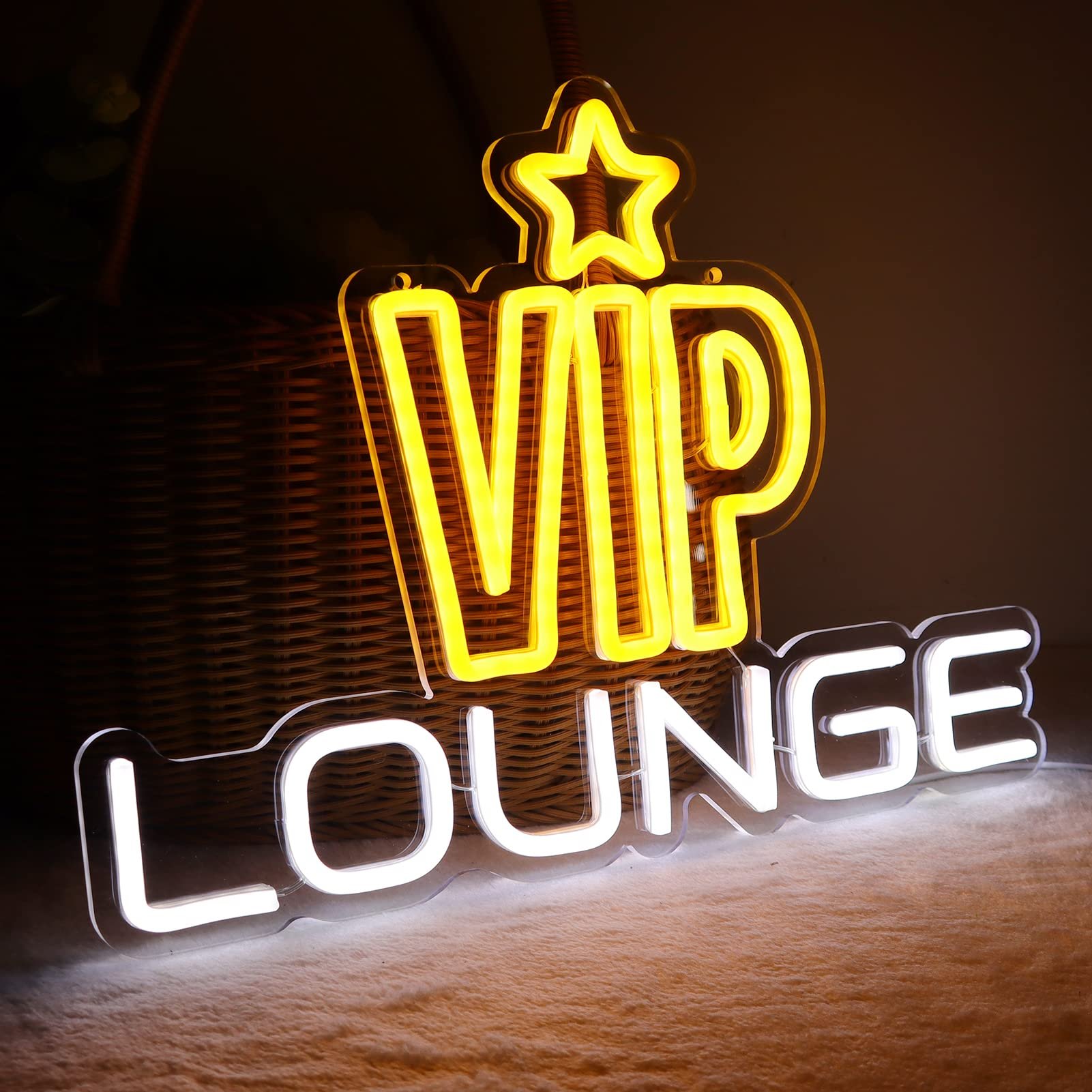 VIP Lounge Neon Signs for Wall Decor Neon Lights for Bedroom Led Business Signs Suitable for Night Club Bar Hotels