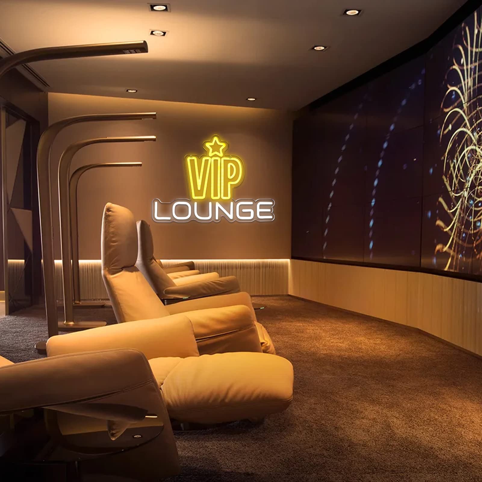 VIP Lounge Neon Signs for Wall Decor Neon Lights for Bedroom Led Business Signs Suitable for Night Club Bar Hotels