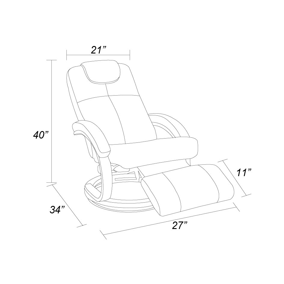 Newstar New Released Modern Leisure Swivel RV Chair Recliner