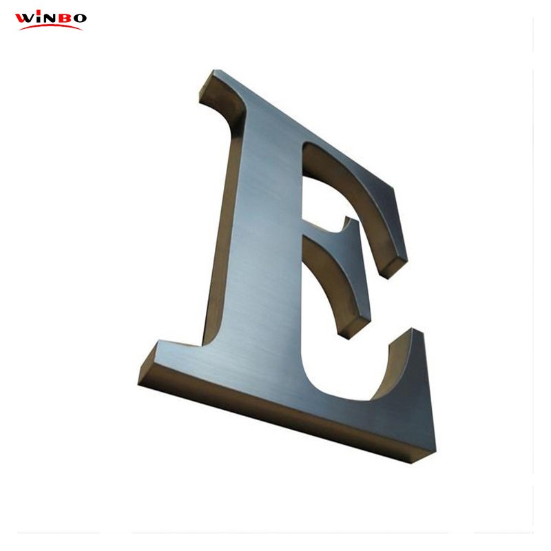 Custom Laser Cutting 3d Titanium Alphabet Metal Sign Light up Letters for Backlit Led Channel Letters Sign