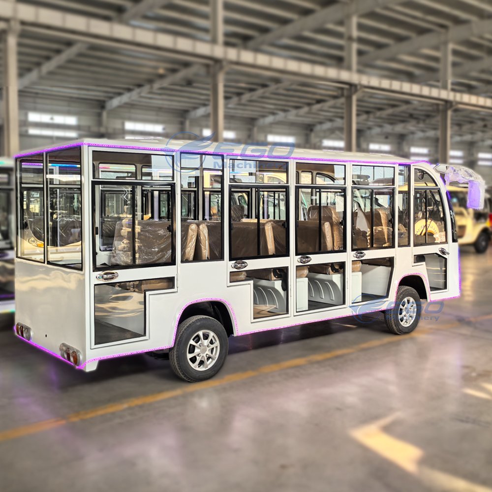 Battery Powered 8 Seat 14 Seater Passengers City Vehicle Tourist Shuttle Electric Mini Sightseeing Bus Car