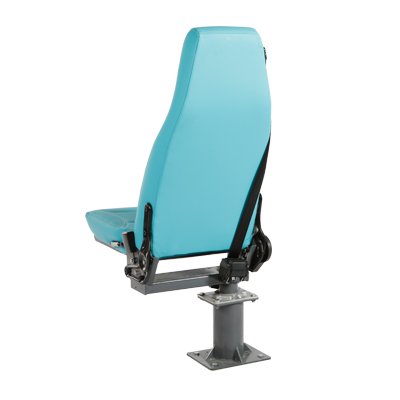 Superb Quality Leather Minibus Passenger Seat Double Armrest with 3-Point Belt Foldable Accessory for Bus Application