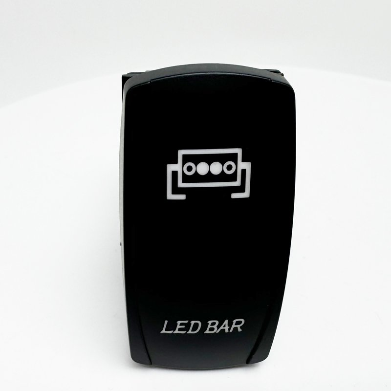 (LED Light Bar) 4pin Led bar Race Sport Lighting LED Hazard Lights Momentary on Rocker Switch for Car Truck Bus Boat Marine