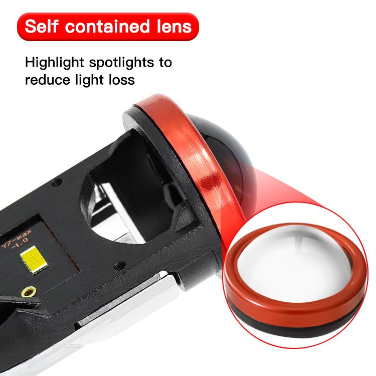 Y7 Focos Led Faros Laser H4 Mini Led Projector Headlight 6000K Led H4 Canbus 170W H4 High Low Beam Motorcycle Headlamp Car Light