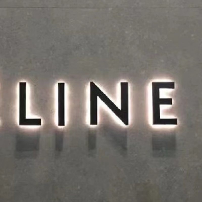 Custom Led Illuminated Outdoor Shop Sign Business Led 3d Letters Stainless Steel Backlit Illuminated Sign for logo Light Sign