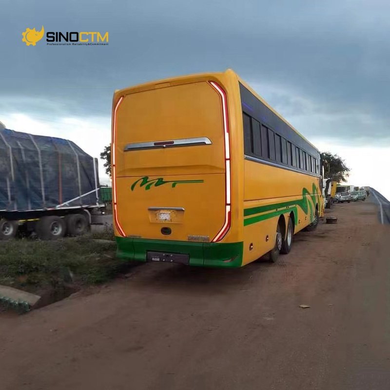Left Hand Drive Luxury 55 Seats Used Coach Bus with Toilet Air Conditioner for Sale