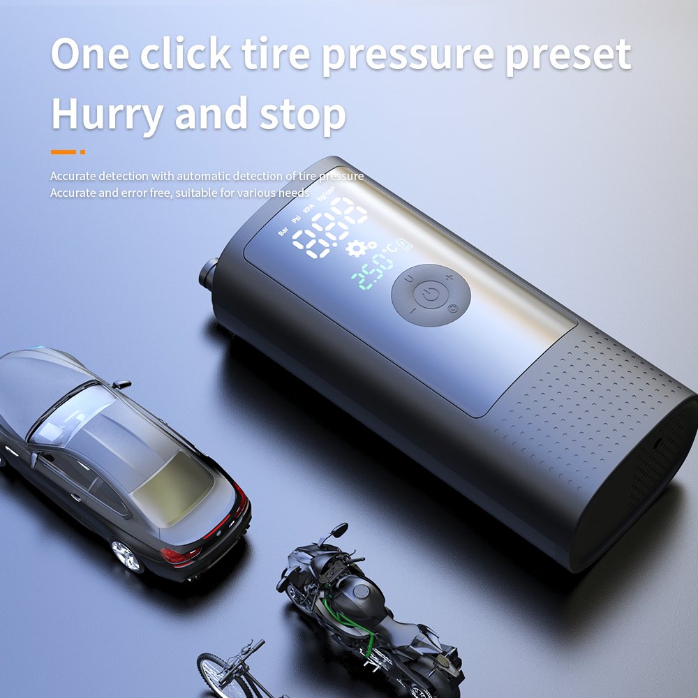 Portable Multi Function Bike Electric Pump Air Pump Battery 12v Cord Car Tyre Air Compressor Pump