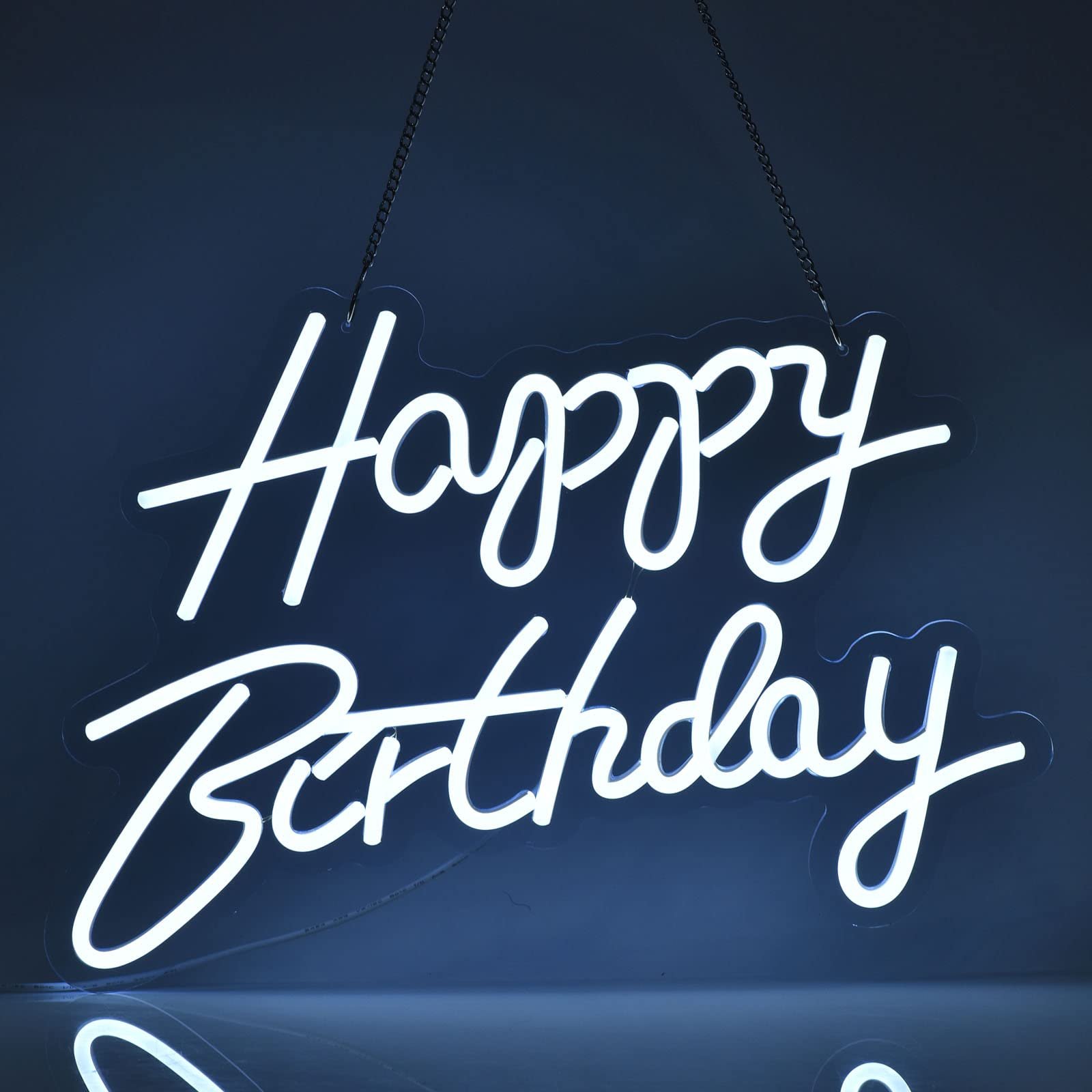 Happy Birthday Neon Sign, Happy Birthday Light up Sign, Neon Happy Birthday Sign Led Sign Backdrop Party Decoration