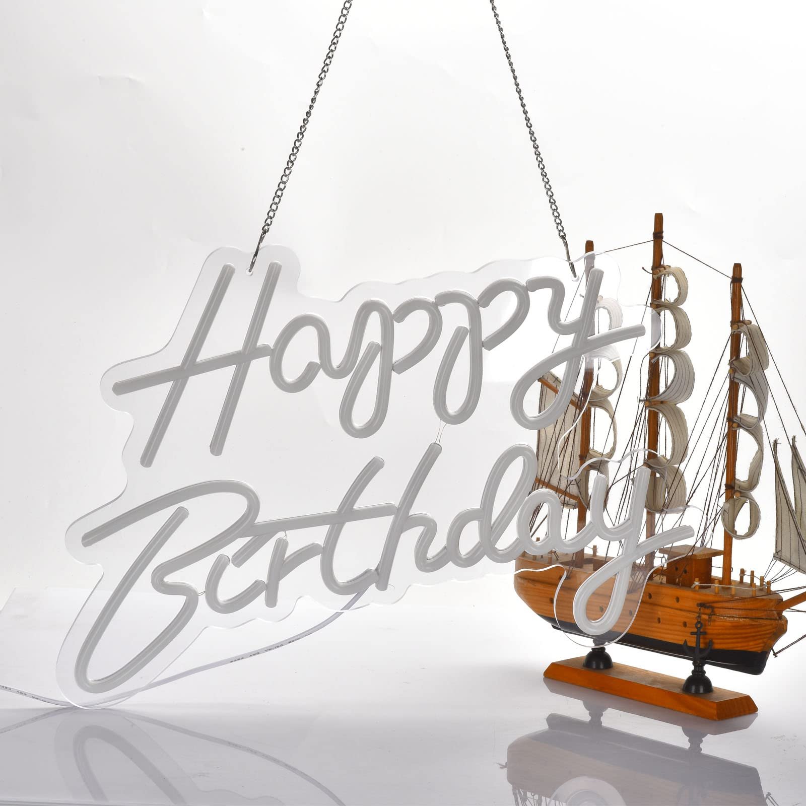 Happy Birthday Neon Sign, Happy Birthday Light up Sign, Neon Happy Birthday Sign Led Sign Backdrop Party Decoration