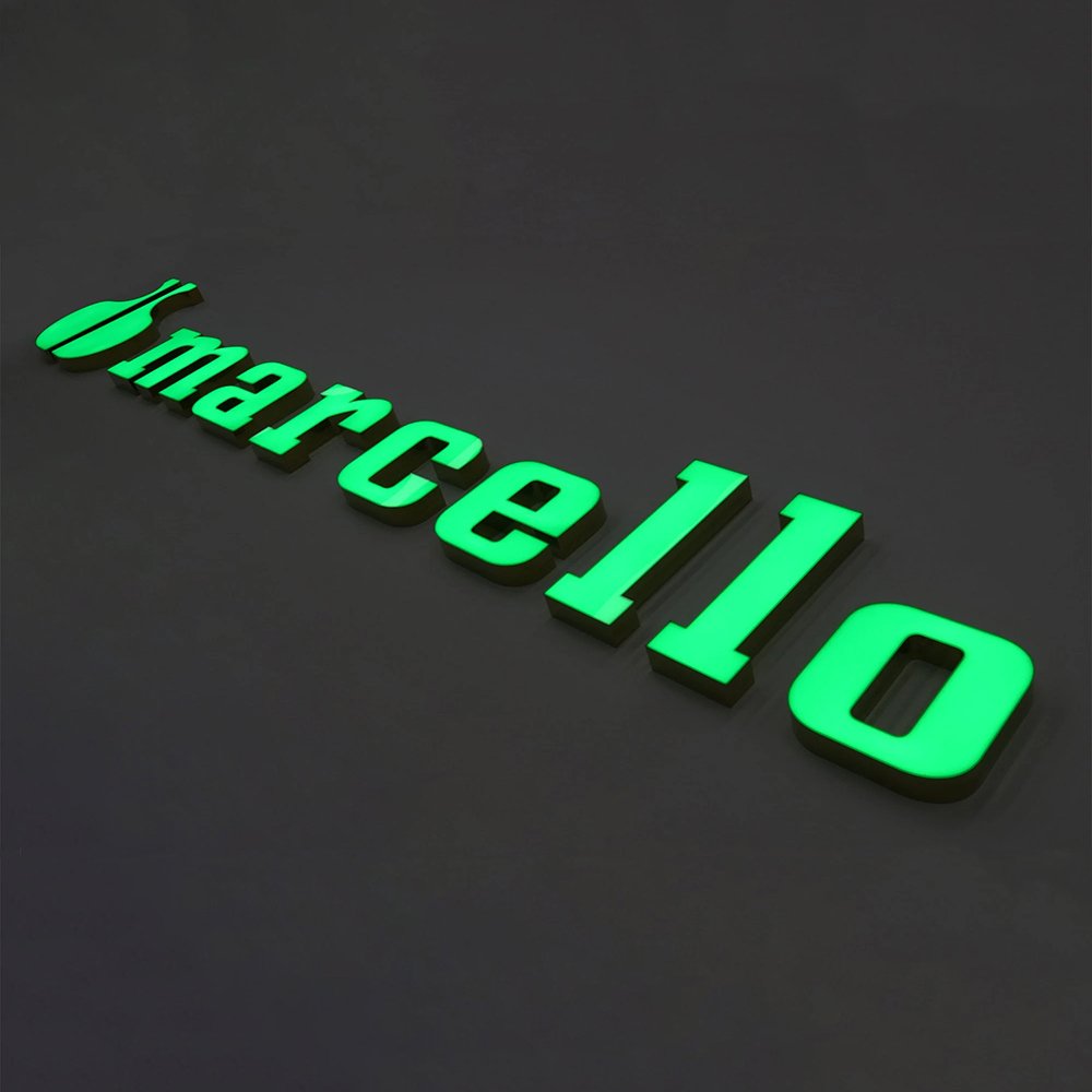 Factory Wholesale Custom Business Logo 3D Metal LED Letter Lights Acrylic LED Sign for Advertising Decoration