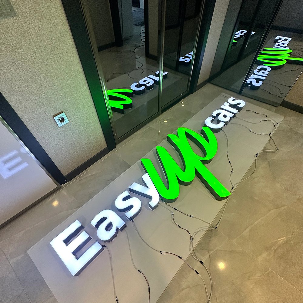 Factory Wholesale Custom Business Logo 3D Metal LED Letter Lights Acrylic LED Sign for Advertising Decoration