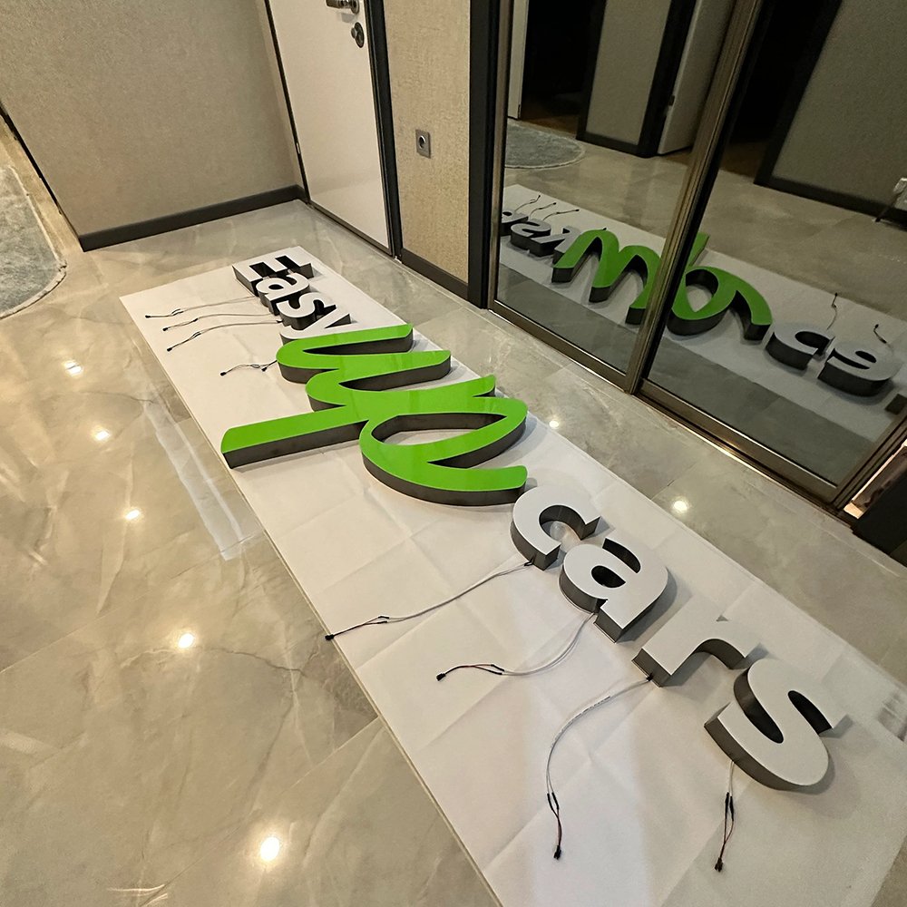 Factory Wholesale Custom Business Logo 3D Metal LED Letter Lights Acrylic LED Sign for Advertising Decoration