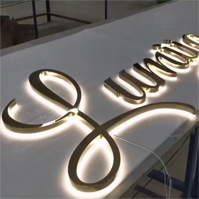 Hot-selling Acrylic Backlit Alphabet Lettering Signs Outdoor Led Decor Advertising Sign Letters 3d Channel Letter Lights Sign