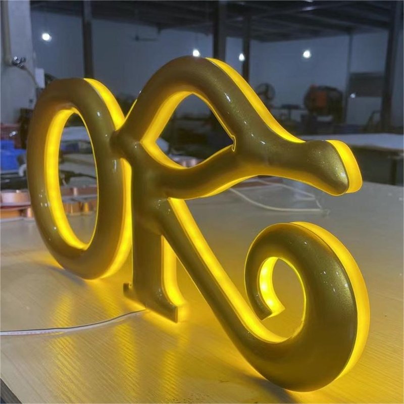 Hot-selling Acrylic Backlit Alphabet Lettering Signs Outdoor Led Decor Advertising Sign Letters 3d Channel Letter Lights Sign