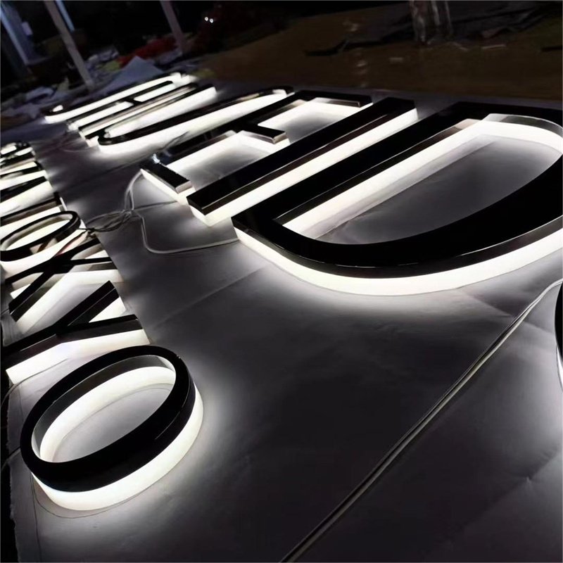 Hot-selling Acrylic Backlit Alphabet Lettering Signs Outdoor Led Decor Advertising Sign Letters 3d Channel Letter Lights Sign