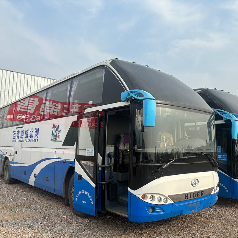 Higer City Bus 6129 Used Coach Bus with Diesel Engine Manual Transmission Euro 4 Emission Standard RHD Steering