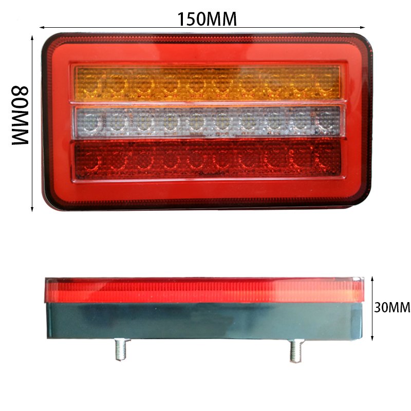 ECE R10 10-30v Tail Light Rear Position Red Truck Stops Turn Signal Led Reverse Light Led Combination Light for Truck Rv Bus