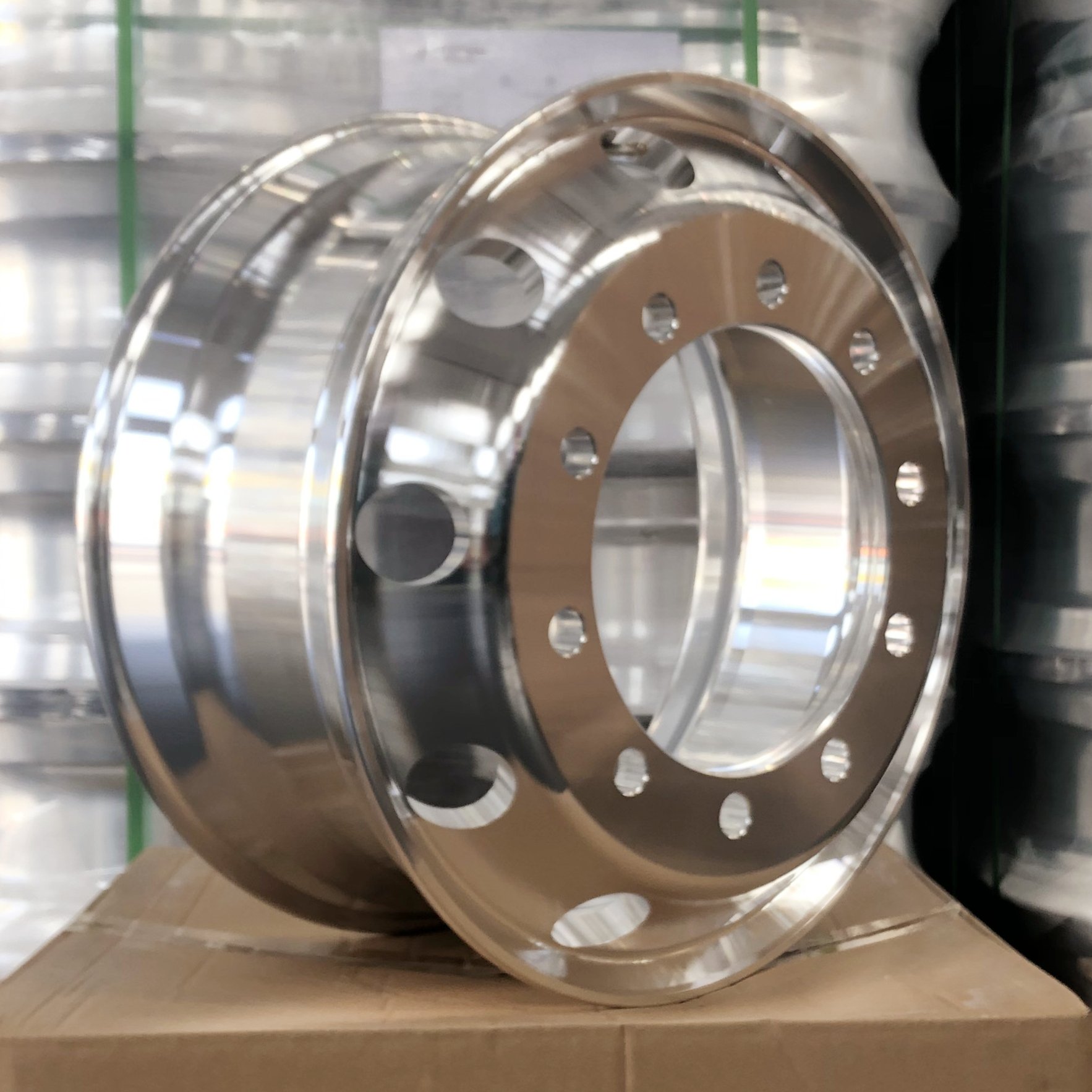 22.5X9.00 Forged Aluminum Alloy Wheels European Truck American Truck 10 air Holes