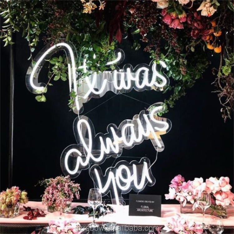 Rebow Dropshipping Wall-mounted Custom Drunk in love Neon Sign