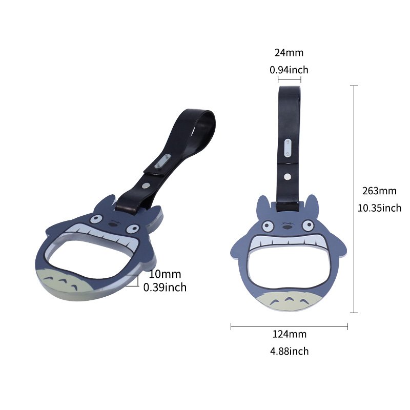 Cat Shape Tsurikawa Ring Train Bus Handle Hand JDM Strap PVC Acrylic Drift Charm Auto Universal Interior Accessories