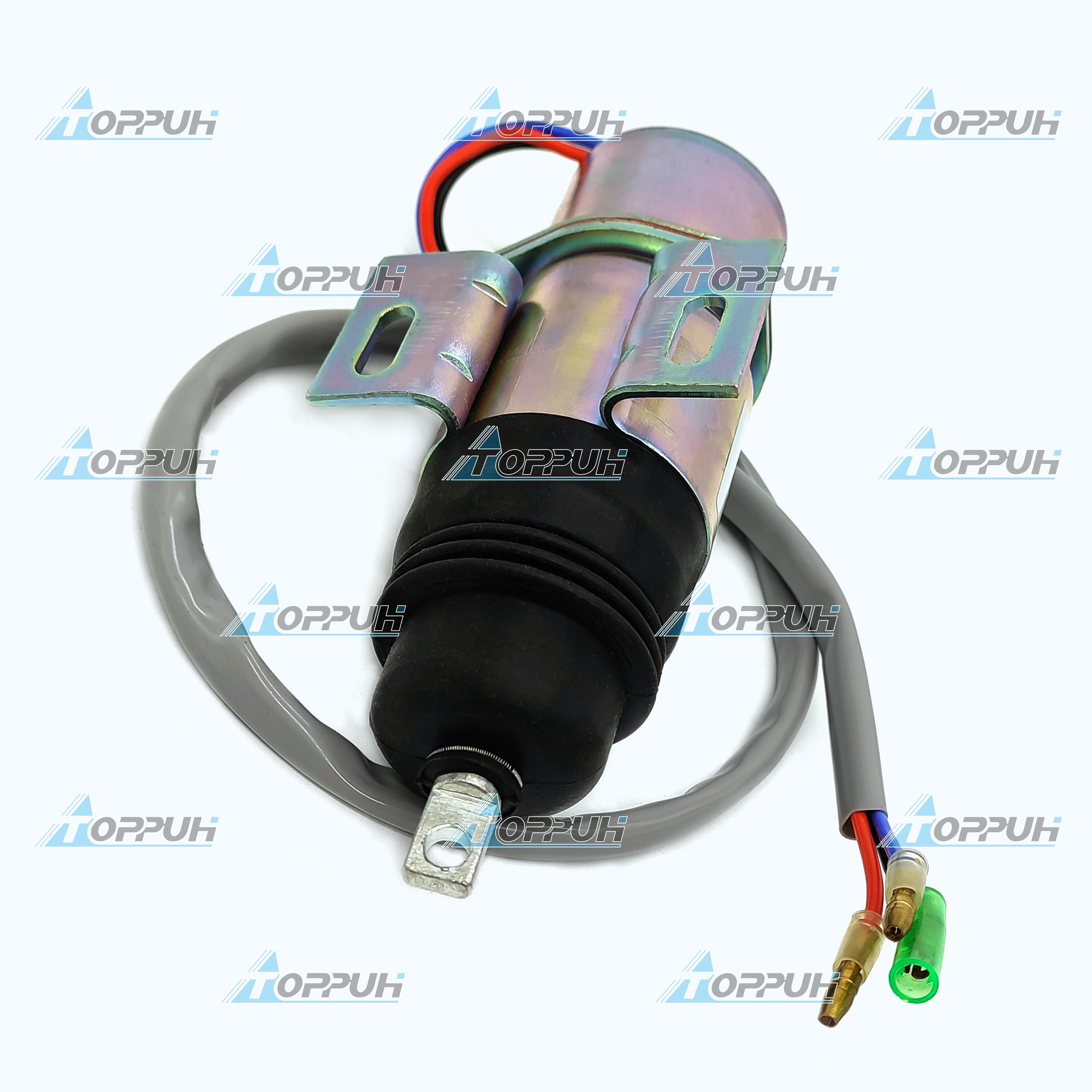 12V Stop Solenoid 894453-3411 8-94453341-0 Heavy Duty Fuel Shutoff Solenoid Valve for Isuzu Hitachi Engine 8944533410 MV1-58