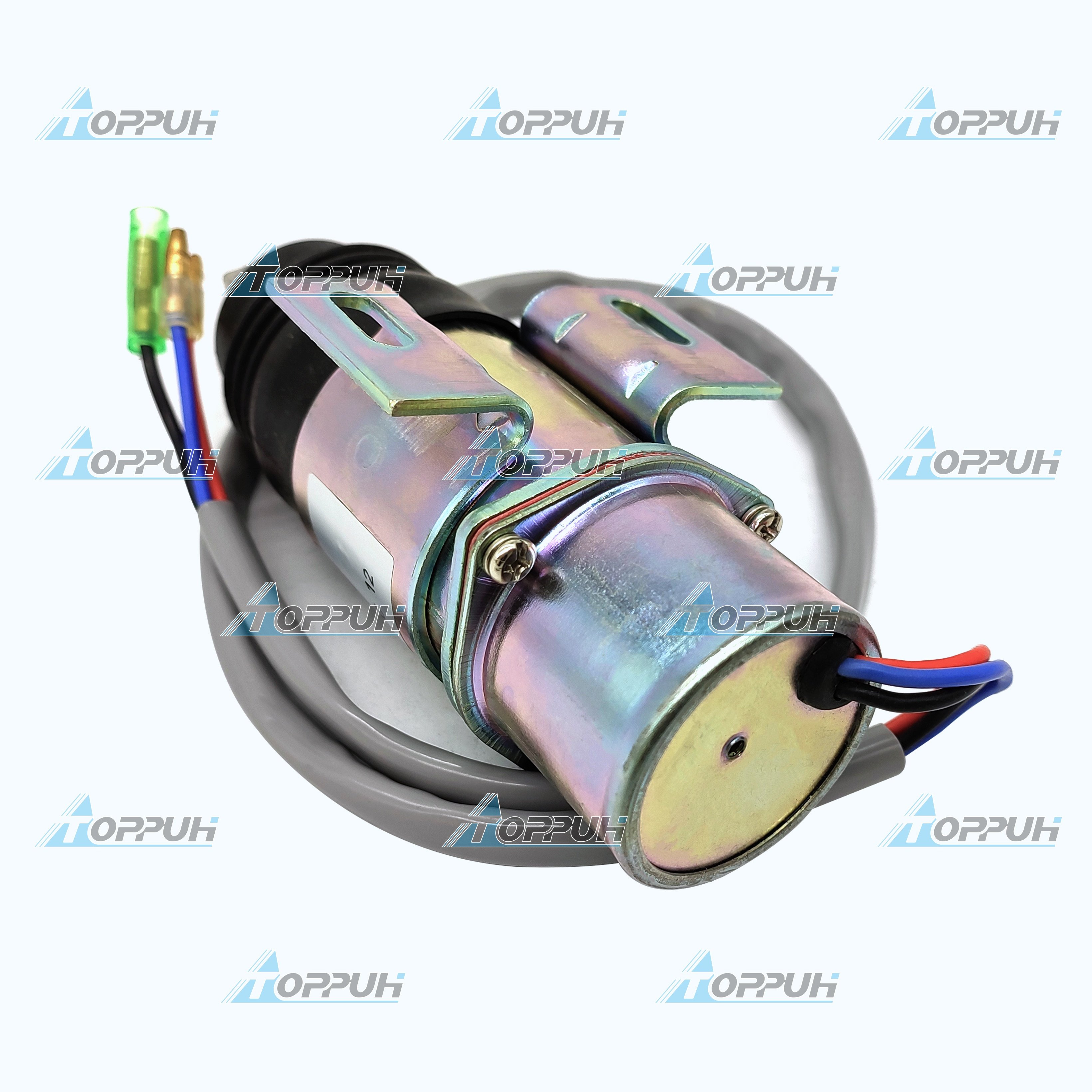 12V Stop Solenoid 894453-3411 8-94453341-0 Heavy Duty Fuel Shutoff Solenoid Valve for Isuzu Hitachi Engine 8944533410 MV1-58