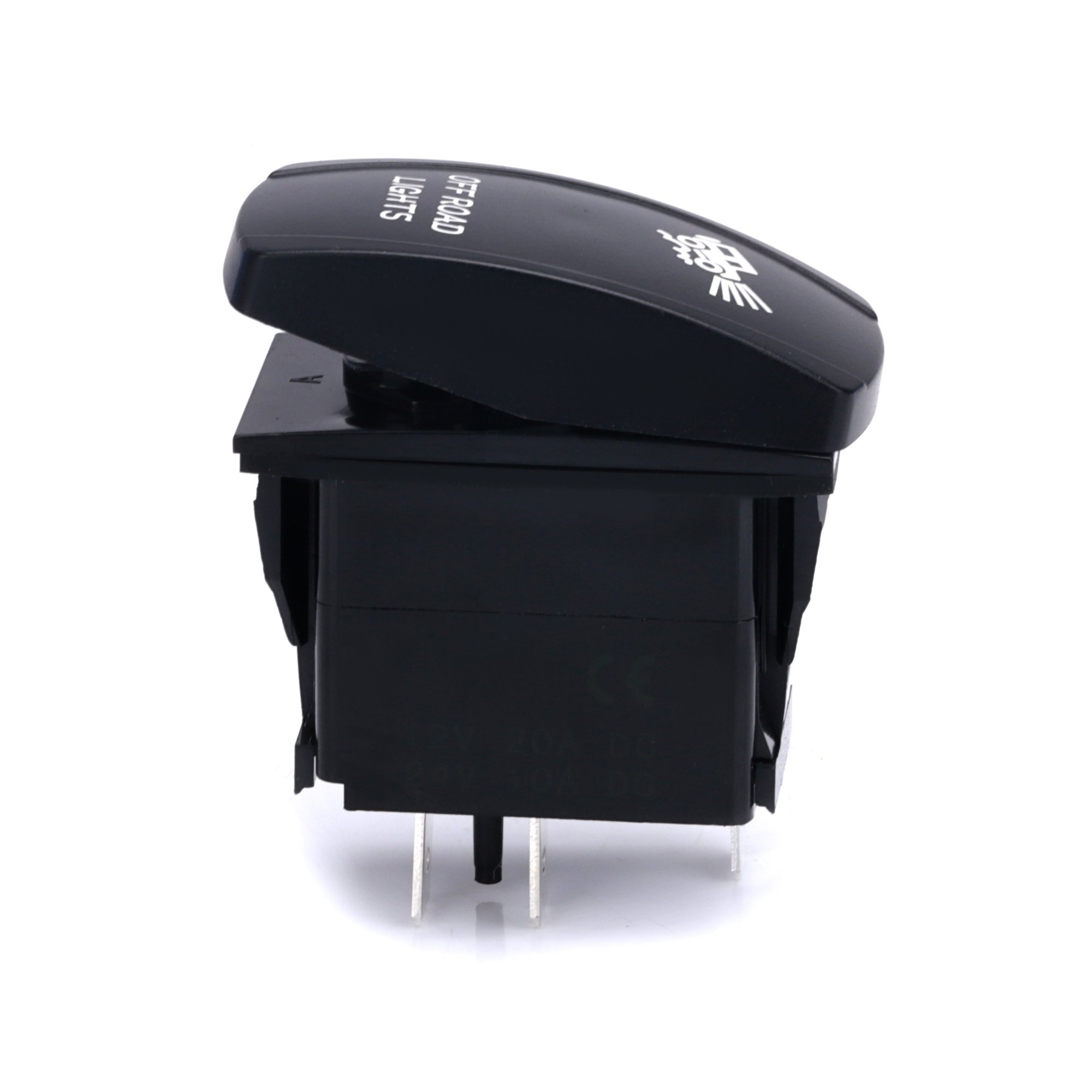 Hot Selling 12V Waterproof UTV RZR ATV Button Rocker Momentary Led SPDT Lighted Marine Switch for Automotive Car Boat Bus
