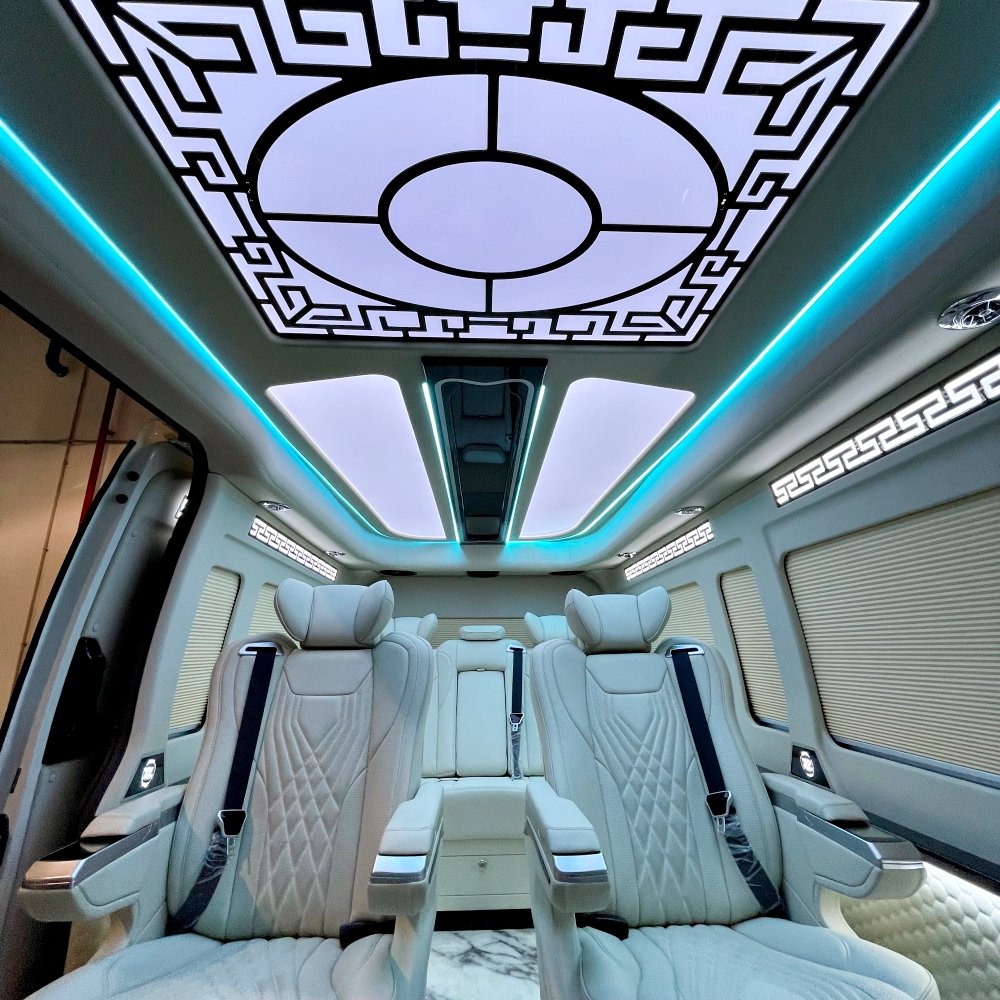 Kit Van Seat Car Interior Upgrade Complete Modification Plan Luxury Accessory Headlight TOYOTA Hiace Van