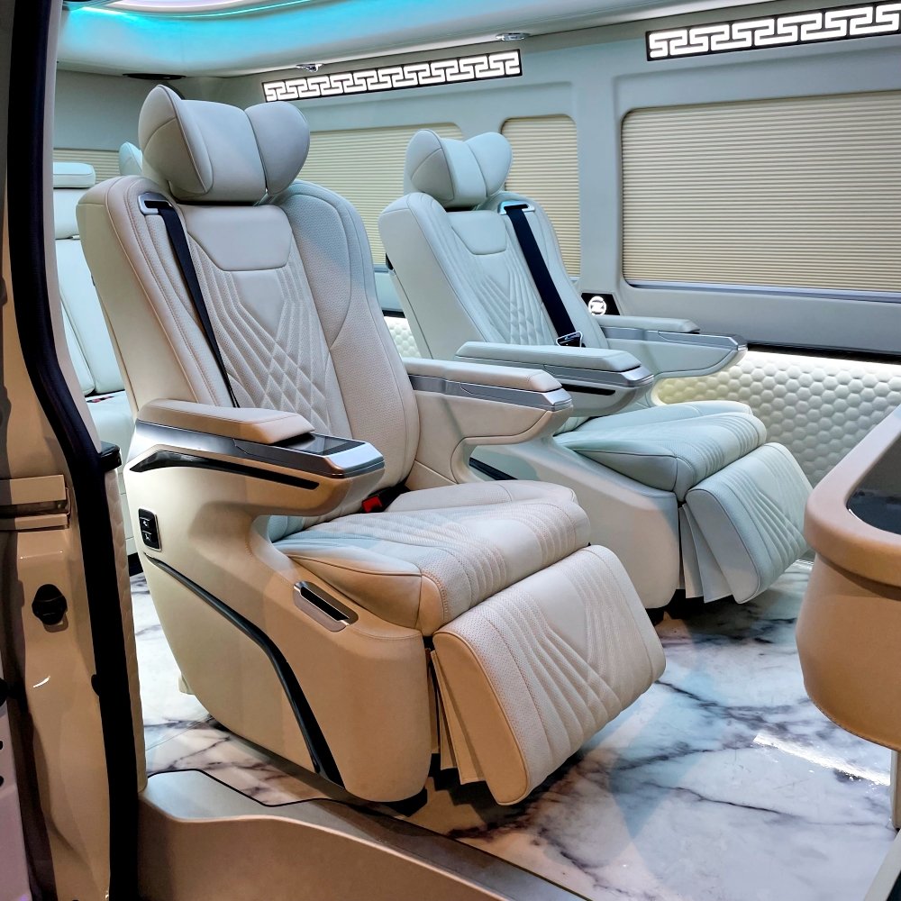 Kit Van Seat Car Interior Upgrade Complete Modification Plan Luxury Accessory Headlight TOYOTA Hiace Van