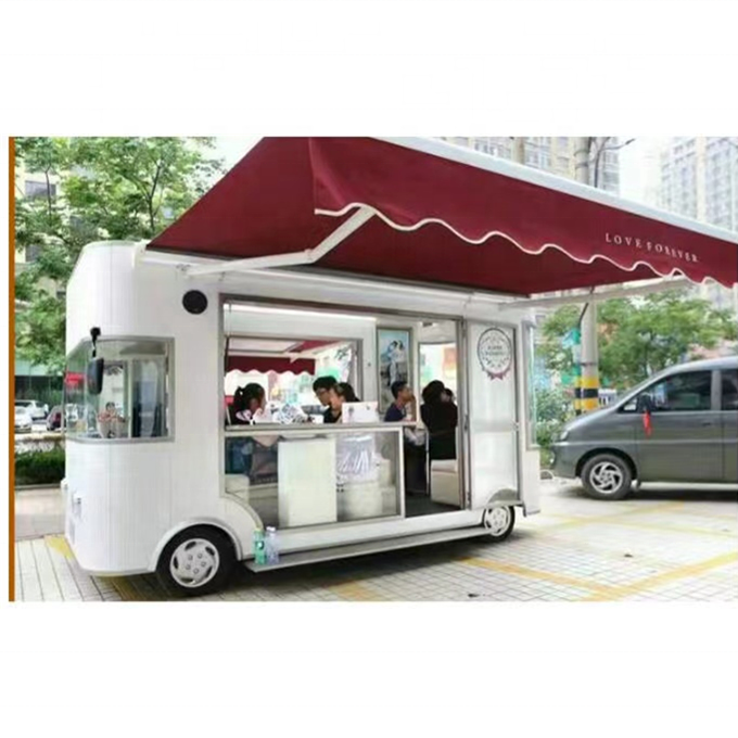 Multi Functional Wide Output Range Long Working Life Food Truck Bus/food Truck Vintage Exhibited at Canton Fair