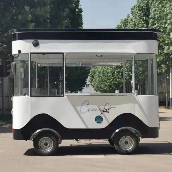 Multi Functional Wide Output Range Long Working Life Food Truck Bus/food Truck Vintage Exhibited at Canton Fair