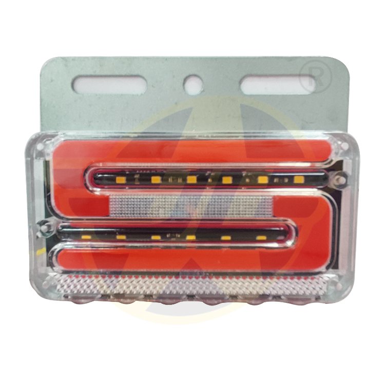 Newest 24 Volt LED Red Flash Warning Lights Rear Side Led Marker Lights Set Side Marker Lights 12V for Truck Trailer Factory