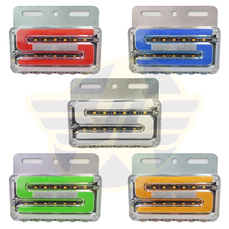 Newest 24 Volt LED Red Flash Warning Lights Rear Side Led Marker Lights Set Side Marker Lights 12V for Truck Trailer Factory