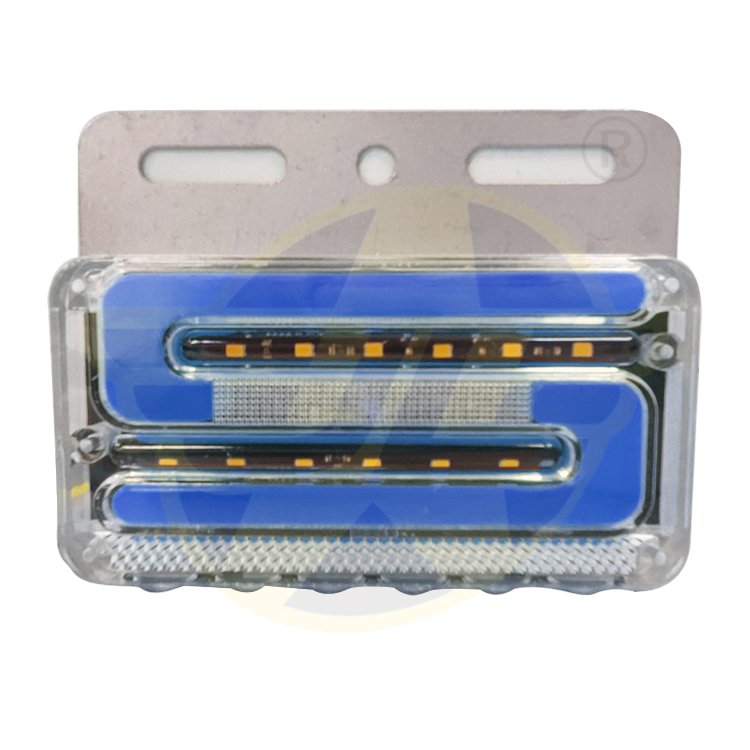 Newest 24 Volt LED Red Flash Warning Lights Rear Side Led Marker Lights Set Side Marker Lights 12V for Truck Trailer Factory