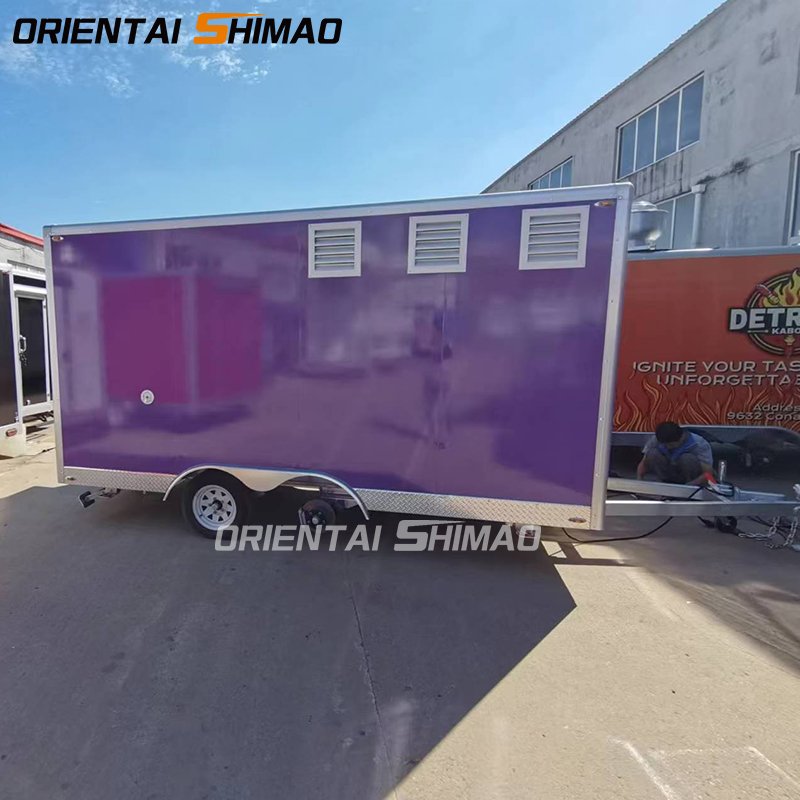 Oriental Shimao China Commercial Food Truck Hot Dog caravan Food Trailers for Europe Mobile bar Trailer with bar