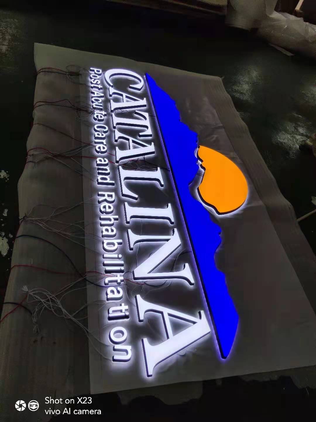 3d Led Illuminated Light Sign Front and Backlit Letters Lighting Acrylic Led Channel Letters Led Mini Signage Electronic Sign