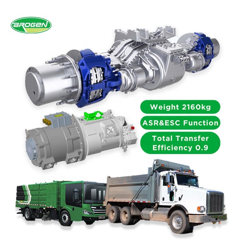 Brogen EV Automakers 360kw 4x4 Electric Axle Electric Axle Drive Rear for Cargo Trucks